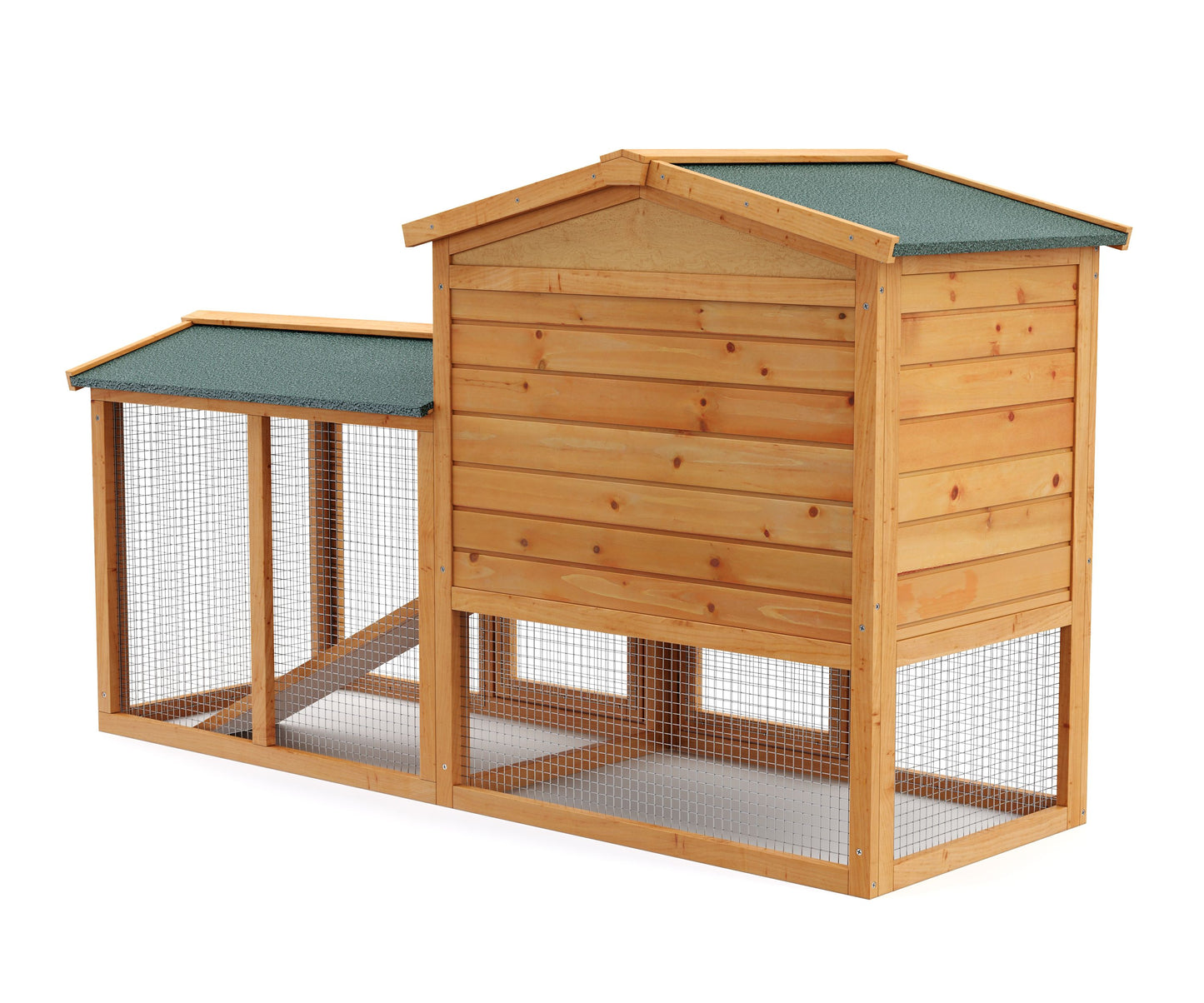 2-Stöckiger Kaninchen Kleintierstall 147x53x86 cm