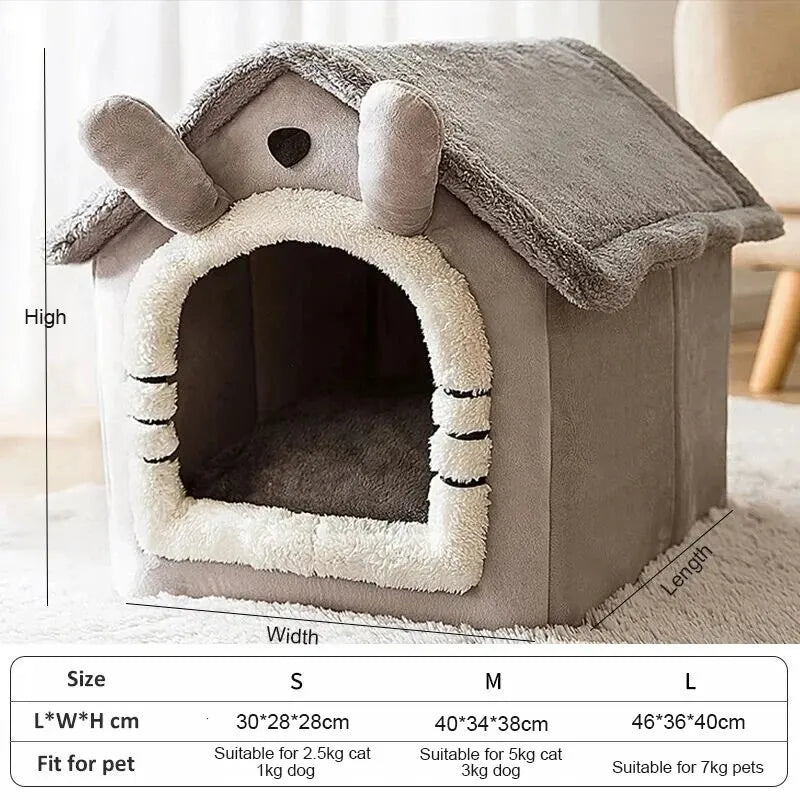 Warmes Indoor Hundehaus Bettchen