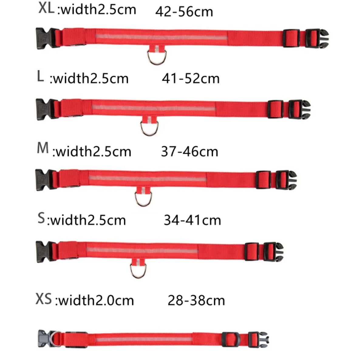 Leuchtendes LED Hundehalsband