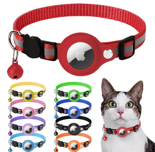 Katzen Halsband mit Glöckchen und AirTag Halterung