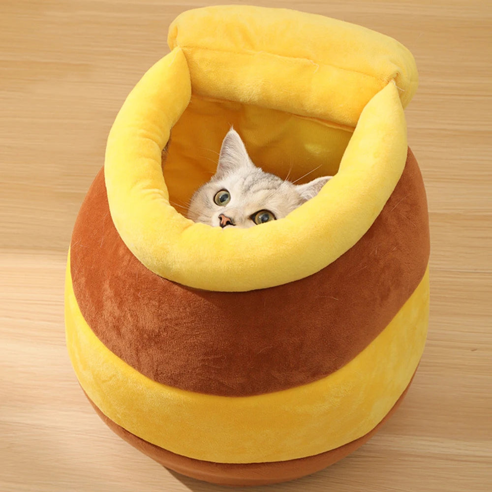Lustiges Honigtopf Katzenbett