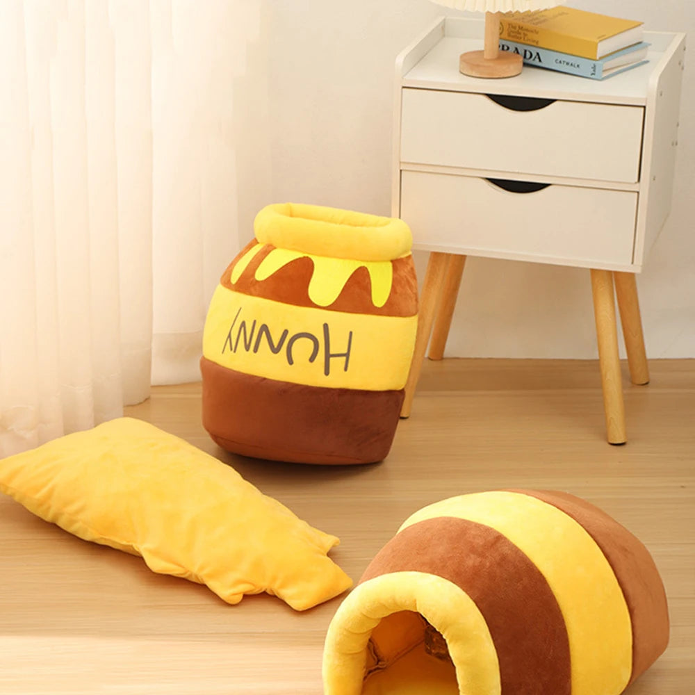 Lustiges Honigtopf Katzenbett