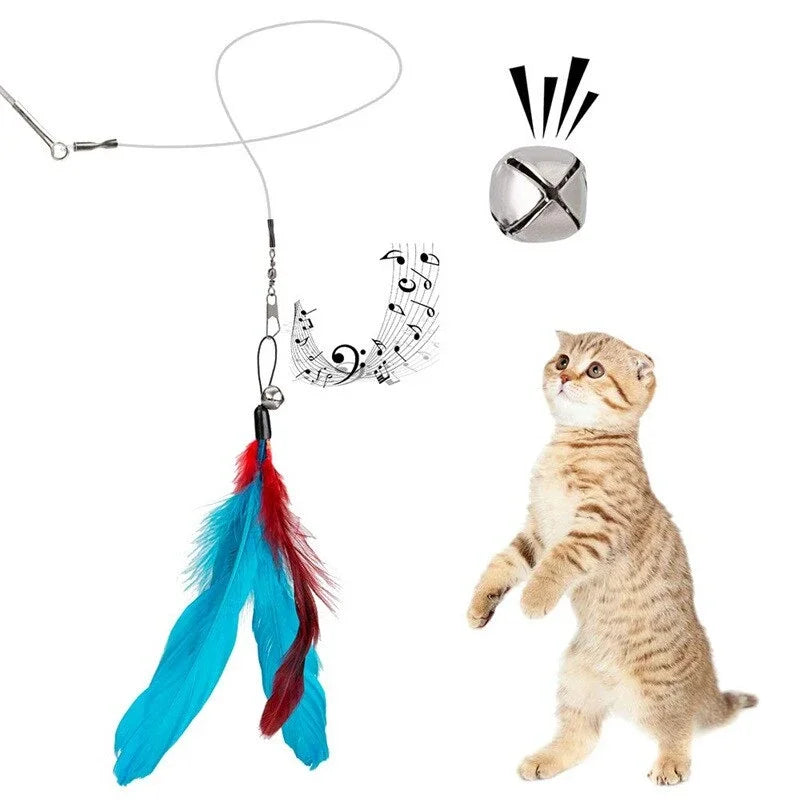 11 Teiliger Katzen Feder Spielzeug Stab
