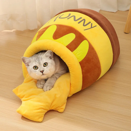 Lustiges Honigtopf Katzenbett