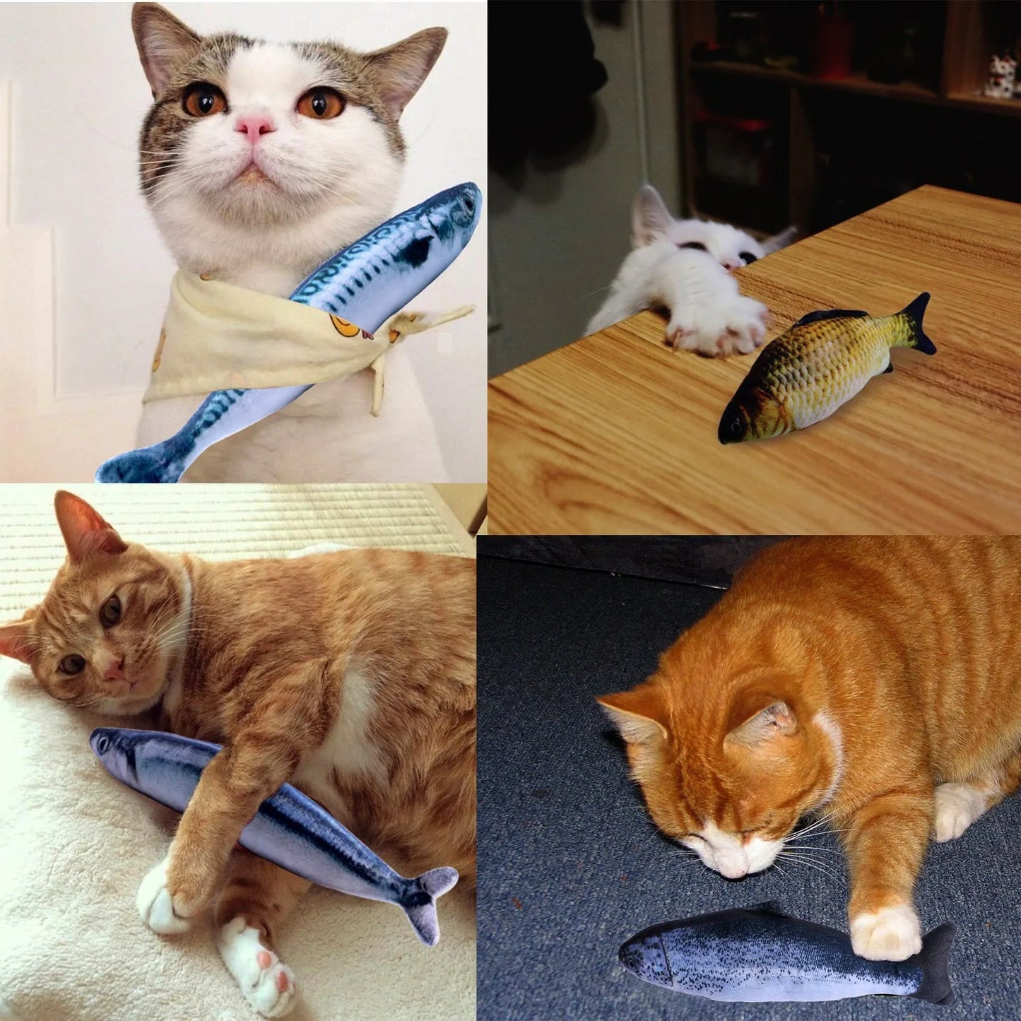 Katzenspielzeug im Fisch Design