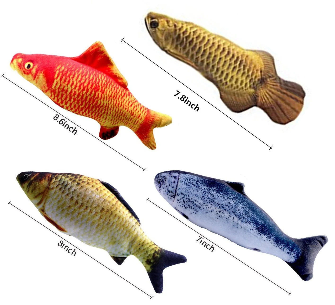 Katzenspielzeug im Fisch Design
